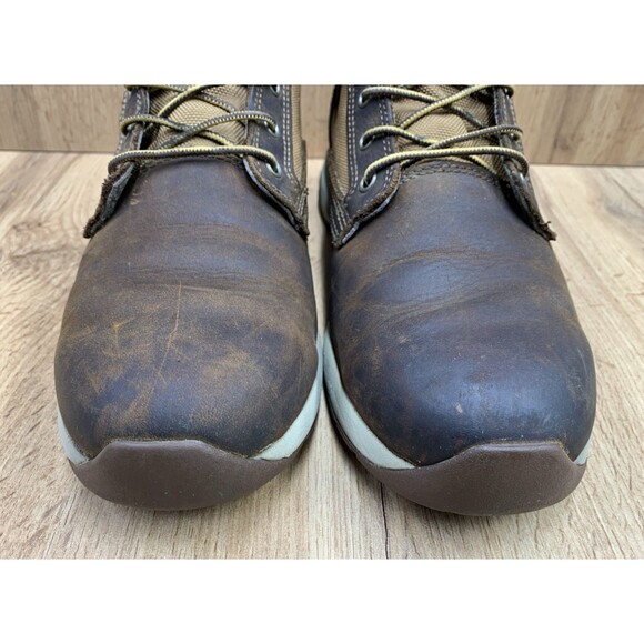 Carhartt Men Lightweight Sneaker Boots Brown Leather & Tan Duck Size 10 M FA5015 main image 5